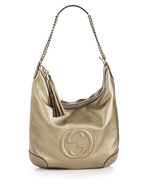 gucci leather chain shoulder bag|Gucci adjustable shoulder handbags.